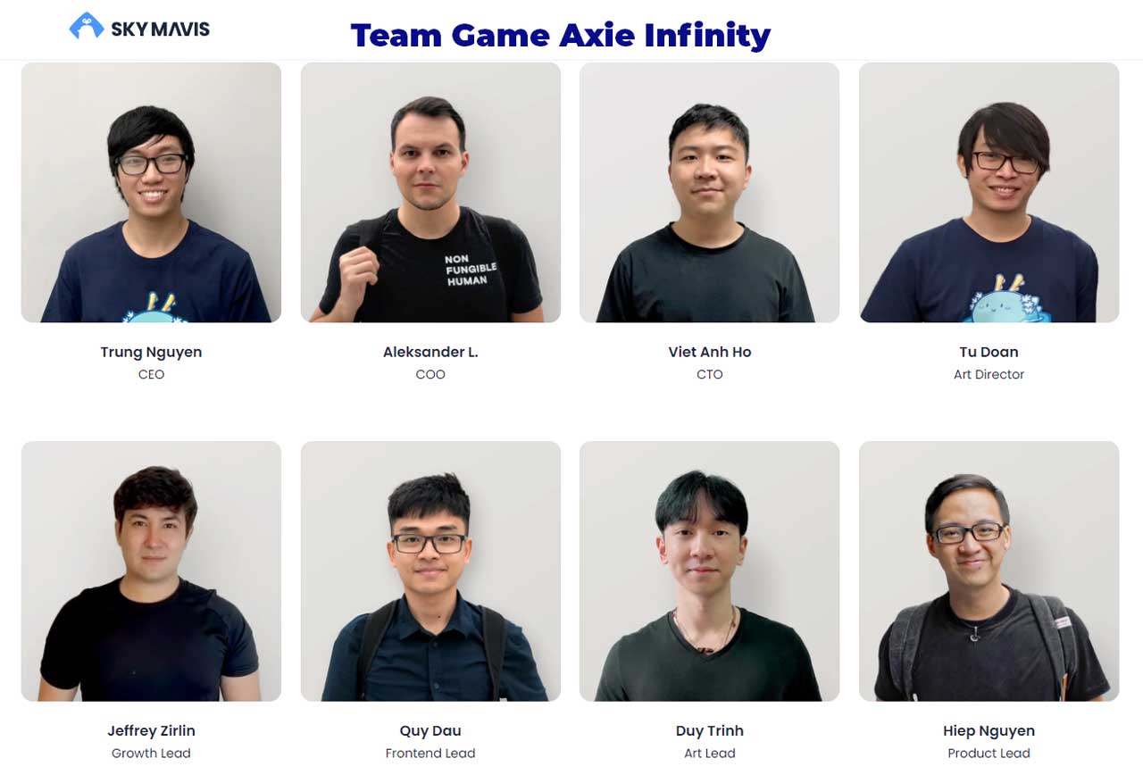 Team Game Axie Infinity